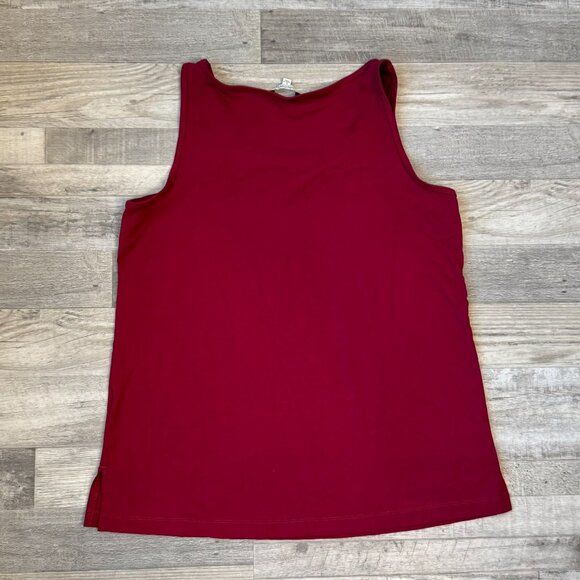 John Mark Burgundy Sleeveless Knit Top F30 - Picture 6 of 6